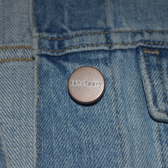 Anthropologie - SANCTUARY Ramsey Long Cotton Denim Jacket/Duster/Dress - Picture 6 of 6